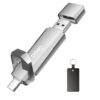 128GB USB C Solid State Flash Drive Up to1000MB/s USB 3.2 Gen 2 Dual USB Flash Drive Type C + USB A Solid State Thumb Drive