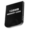 128MB(2043 Blocks) High Speed Gamecube Memory Card, Game Memory Card Compatible for Nintendo Gamecube and Wii Console Accessory Kits (Black)