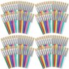 128 Pcs Paint Brushes for Kids Paint Brushes Bulk Toddler Children Paint Brush Set Large Chubby Paintbrushes Flat and Round Paint Brush for Washable Paint Acrylic Paint Preschool Art Supplies Craft