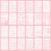 1/2 Inch Letter Stencils for Painting 24 Pack Reusable Alphabet Stencils