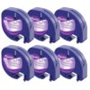 12mm Clear Plastic Label Tape Compatible with LT100H and LT100T Label Makers, 4m Length, Black on Transparent, Replacement for Part #12267