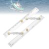 12" Nautical Parallel Ruler, Marine Navigation Tool with Clear Scales, Clear Plastic Navigation Plotting Tool with Aluminum Arms, Marine Chart Divider for Precise Direction and Course Charting