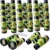 12 Pack Kids Binoculars Bulk Camouflage Compact Binocular Jungle Safari Binoculars Outdoor for Boys Girls Explorers Hunting Party Favors