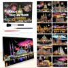 12 Pages Scratch Art Books for Adults 8.3x11.7inch Rainbow Scratch Paper（A4） Scratch Colorful City for Christmas Stocking Stuffer Gifts（Scratch City B）