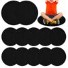 12Pcs Black Carpet Seats for Classroom 16In Black Classroom Rug Back to School Floor Mat Educational Non Slip Floor Cushion for Preschool Kindergarten Daycare Elementary School Learning Playing Area