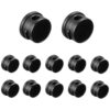 12 Pcs Cable Organizers, 360° Rotatable Black Cable Clips with Strong Attachment Force, ABS Cord Organizer for Desk, Multi-Purpose Wire Holders for Cables Up to 0.28 in Diameter