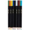 12 Pcs Ceramic Underglaze Colored Pencils, Oil Based Pottery Painting Art Supplies, Water Soluble for High Temperature Firing, Rich Colors for Adult Artists and Beginners, Ceramic Crafting