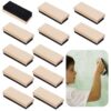 12 PCS Chalkboard Erasers, Wool Felt Campus Style, Wooden Black Board Erasers for Teachers and Kids, Wood Chalkboard Eraser Dusters for School, Home, Office