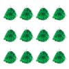 12pcs Cheerleader Pom Poms with Baton Handle Blue Metallic Pompoms for Kids Adults Sport Team Party Dance Cheering