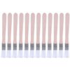 12Pcs Flat Paint Brushes Small Wood Handle Artist Brushes with Nylon Bristles for Acrylic Watercolor and Oil Painting BBQ Basting Brush