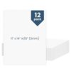 12 Pcs Foam Board 11X14 White Poster Board, Goefun 1/8 Inch(3mm) Lightweight Acid Free Foam Sheets For Crafts, Mounting, Photos，DIY