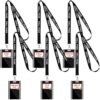 12Pcs Movie Night Hall Pass Lanyards with Card Passes, Back to School Passes Set, Classroom Pass with Lanyard Unbreakable Pass Cards for Hall, Library, Office, Bathroom, Restroom