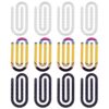 12pcs Teacher Jumbo Acrylic Paper Clips Back to School Book Mark Clips
