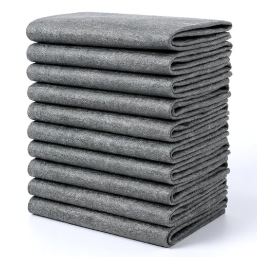 12Pcs Thickened Magic Cleaning Cloth,11.8 x 15.7 inch Reusable Microfiber Cleaning Towels Lint Free Streak Free Wipes for Stainless Steel Glass Mirror Window Car Screen Cleaning