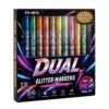 12 Pieces Glitter Pens For Adults - 24 Colors Glitter Coloring Pens