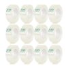 12 Rolls Clear Tape Transparent Refill Gift Wrapping Tape Dispenser Home School Office Supplies 3/4 Inch Clear Refill Roll Dispenser