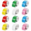 12 Rolls Printer Labels, 2640 Pieces Thermal Stickers