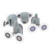12Set Shower Door Rollers 20-27mm, Double Glass Door Pulley Wheels with Bearing