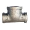 1/2" X 1" BLACK IRON REDUCING TEE, UL/FM Listed