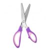 13-Inch Serrated Pinking Shears for Fabric, Stainless Steel Sewing Scissors with Non-Slip Grip for Silk, Satin, and Denim