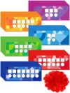 136 Pieces Sound Box Mats and Chips Set 36 Dry Erase Mats and 100 Chips, Phonemic Awareness Reading Games Supplies for Teacher Reading Writing Materials(136 Pieces)