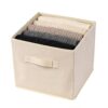 13x13x13inch Foldable Fabric Storage Bins for Wardrobe Shelves Dorm