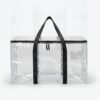 13 x 3.3 x 1.6 Inch Zippered Storage Bag, PP Laminated Woven Fabric Container for Closet Organization and Seasonal Clothes