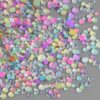 1440Pcs Aurora Bubble Beads Nail Charms 3D Bubble Nail Rhinestones Mixed Size Colorful Iridescent Mermaid Crystal Gems Flatback Jewels Colorful Beads Nail Supply for Women Manicure Decoration DIY