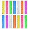 14 Packs 6 Inch Small Rulers for Kids, Plastic Ruler for School