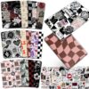 14PCS Inserts Cardstock for Kindle Paperwhite 11-12th and Kindle Colorsoft Signature Edition,50PCS Stickers For Kindle Paperwhite Accessories For Kindle Clear Case 6.9"x4.8", Dark Romance