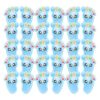15-Pair Footprint Floor Stickers - Non-Slip PVC Decals for Kids' Rooms