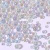 150G Glass Bubble Beads, 1-3mm Mini Clear Beads Water Droplets Bead