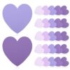 150 Pcs Purple Note Cards Heart Index Cards 3x3 Blank Index Cards Colors Study Cards Business Cards Blank Flash Cards Colorful Cardstock Greeting Cards For School Learning Office Game