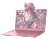 15.6" Pink Laptop, 2026 NEW IPS FHD Laptop, Office 2024, Win11 Pro, Core i3, 16GB RAM 512GB SSD, Backlit Keyboard Fingerprint Reader, Thin and Light notebook PC computer for Girls and Lady