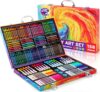 158 Pcs Art Supplies for Kids Ages 4-8, 6-8, Deluxe Art Kit Crafts Drawing Painting Set with Crayons, Colored Pencils, Markers - Christmas Gift for 4 5 6 7 8 9 10 11 12 Year old Toddlers Girls Boys