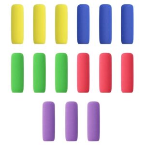 15 Pcs Classics, Pencil Grip Soft Foam Pencil Grips, 5 Color