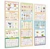 15 Phonics Posters for Classroom,Laminating-A4, Digraphs Blends Syllable Types,Vowel Valley Sounds,Alphabet Bulletin Board Reading Posters for Kindergarten,Elementary,Homeschool Supplies,ESL
