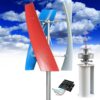 16000W Vertical Wind Turbine Kit - Home Use, Optional 12V/24V/48V/110V/220V, 3 Blades Auto Windward Adjustment, Low Noise Generator for Off-Grid, Marine & Outdoor Gazebos