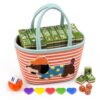 160pcs 1.42in Acrylic American Mahjong Tiles Set with Portable Travel Bag