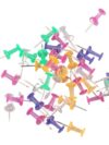160pcs Color Thumbtack Studs for Cork Board, Push Pins Map Tacks Office Supplies
