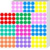 1620 Pcs Colored Dot Stickers,3/4 Inch Multicolor Round Color Coding Labels