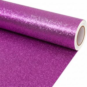16" × 30 ft Purple Glitter Bulletin Board Paper Roll, Bulletin Board Paper for Classroom Background, Durable Bulletin Board Roll for School Office Decor, DIY Crafts, Posters, Wall Display Supplies
