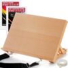 16.5"x12" Beechwood Tabletop Easel with Paint and Sketch Papers,Mask Tape