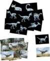 16 Animal X-Ray Set, Educational Science Kit for Kids to Explore Bone Structures for Lightstand Accessories, Light and Shadow Areas (Dinosaur Series)