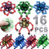 16Pack Fingertip Gyro Toy Mechanical Top DIY Deformation Robot Metal Transformable Spinners Funny Finger Chain Fidget Stress Relief ADD ADHD Astium for Kid Adults