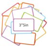16 Pack Magnetic Dry Erase Labels 3x5 Inches Colorful Magnetic Name Tags Reusable Wipe Off Mini Dry Erase Board for Fridge Locker Classroom Warehouse Shelf Office Organization