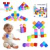 16PCS Large Magnetic Blocks for Toddlers 1+, Big 1.65 Inch Cubes, 8 Colors