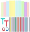 16PCS Reading Tracker, 4 Styles PVC Reading Strips
