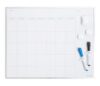 16x20 Inch Magnetic Dry Erase Monthly Calendar Board, Silver Aluminum Frame Wall Mount Whiteboard