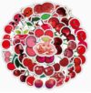 170-Piece Cherry Stickers, Cartoon Fruit Cherry Decorations for Party Favors and Home Decor, Colorful Self-Adhesive Vinyl Stickers for Scrapbooking and Craft Projects, Easy Peel and Stick Design